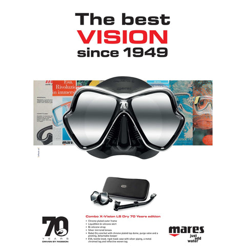 Mares 70th Year Limited Edition X-Vision Mask