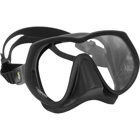 Poseidon Black Line Mask For Sport & Outdoor, Diving and Water Sport Equipment - WhaleShark Malaysia