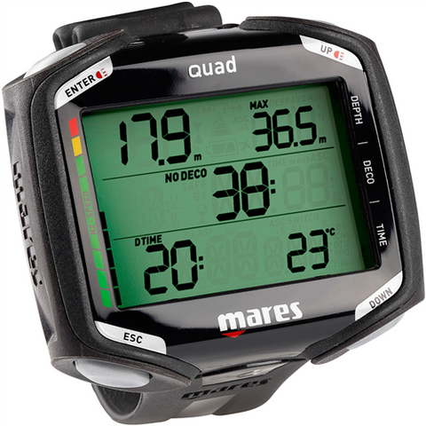 Mares Quad Wrist Computer FOR SCUBA DIVING - WhaleShark Malaysia