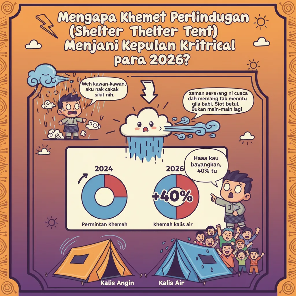 Mengapa Khemet Perlindungan (Shelter Tent) Menjadi Keperluan Kritikal pada 2026?